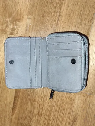 Monedero Misako Gris Cremallera