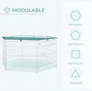 Caseta para perros de metal
