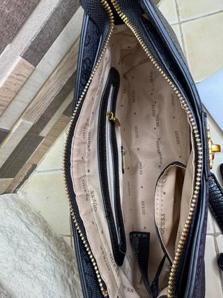 Bolso Guess Negro y Gris ¡NUEVO!
