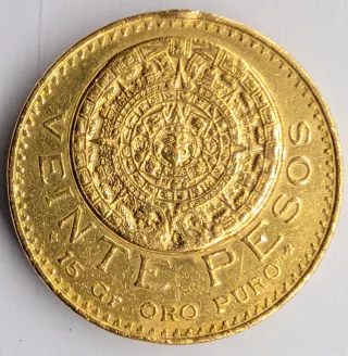 Moneda Oro 20 Pesos México 1959