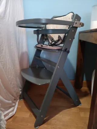 Trona Bebeconfort gris, altura variable