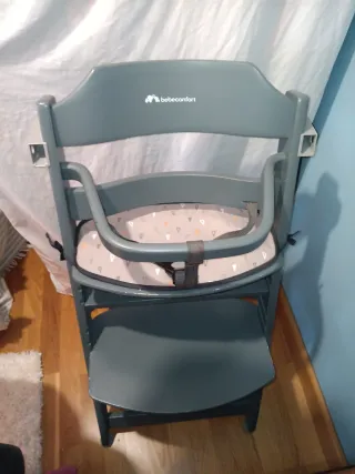 Trona Bebeconfort gris, altura variable