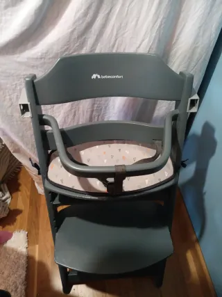 Trona Bebeconfort gris, altura variable