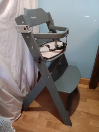 Trona Bebeconfort gris, altura variable