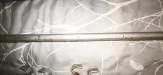 3 Barras cortina metal plateado,