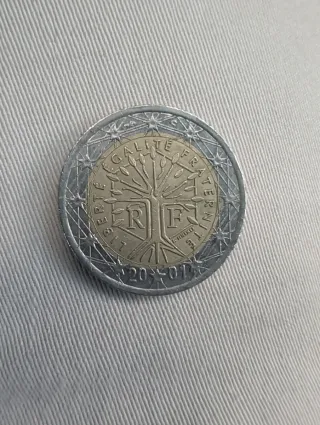 Moneda 2€ Árbol de la Vida Francia 2001