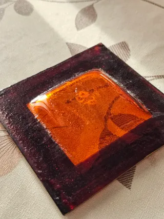 Coppia Svuotatasche Artigianali Decorati a Mano