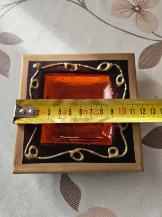 Coppia Svuotatasche Artigianali Decorati a Mano