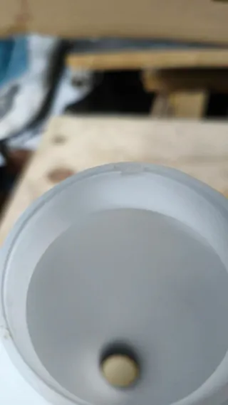 Coppa lampada vintage vetro bianco