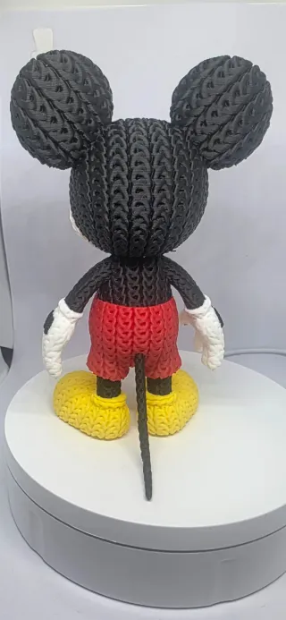 ​Figura Mickey Mouse Estilo Crochet / Punto - 15cm