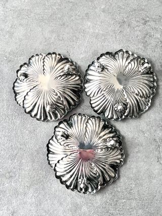 Tres bandejitas plata 925