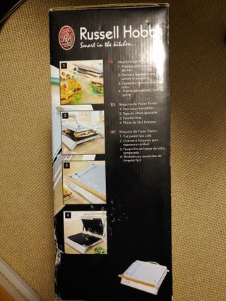 Panini o sandwichera Russell Hobbs Cristal/Acero