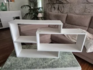 Estantería modular blanca 104x54x20 cm