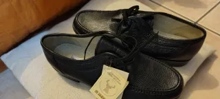 Scarpe uomo in pelle di cervo nere