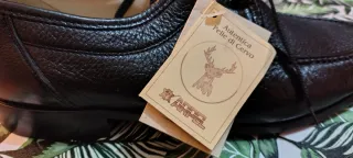 Scarpe uomo in pelle di cervo nere