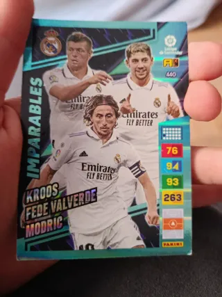 Cromos Panini Imparables Kroos Modric y Valverde