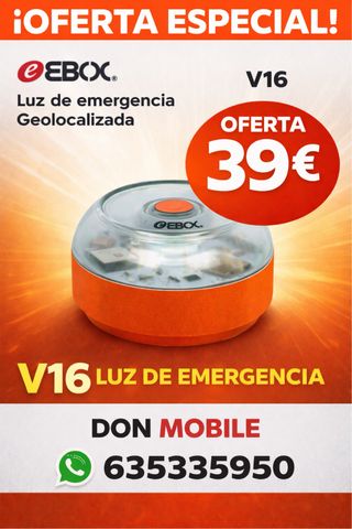 Luz de emergencia V16 Geolocalizada EBOX