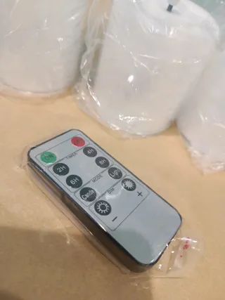 Velas LED a pilas con mando