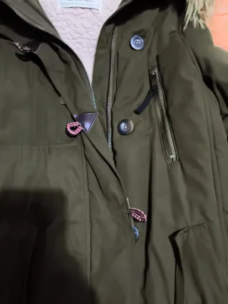 Abrigo Zara Verde Talla S