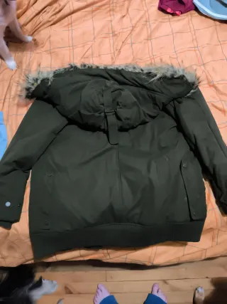 Abrigo Zara Verde Talla S