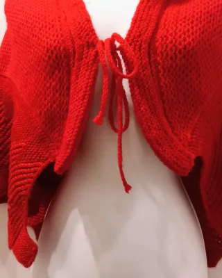 Toquilla mujer roja artesanal