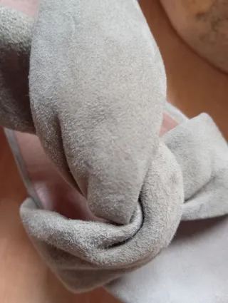 Sandalias cuña ante beige