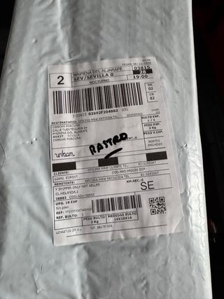 Lote 6 apliques lámpara metal blanco sin estrenar.