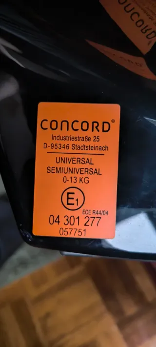 Silla de coche Concord Air Safe Grupo 0 de0 a 13kg