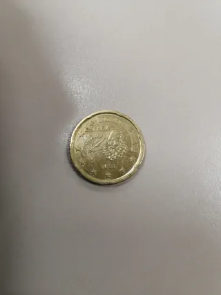 Moneda 20 céntimos España 2001