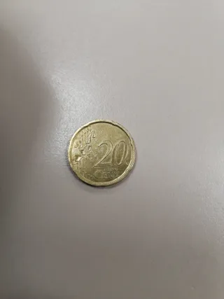 Moneda 20 céntimos España 2001