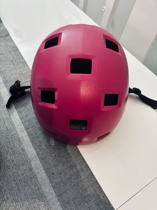 Casco Patinaje Niña Rosa talla 54  , de 6 a 9 años