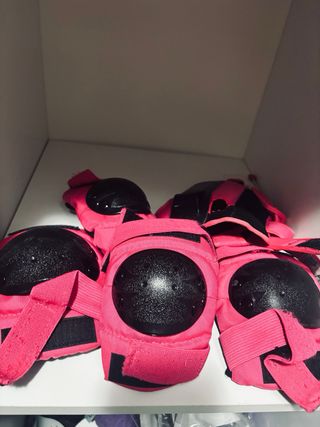 Casco Patinaje Niña Rosa talla 54  , de 6 a 9 años