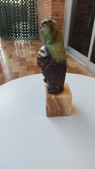 Escultura bronce Aurelio Teno “Fray Búho”