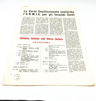 Rivista storica TEMPINUOVI 1975 Riforma Sanitaria