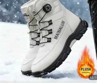 Botas de Nieve Blancas y Negras