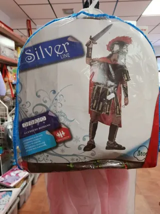 Disfraz Guerrero Romano Silver Line Talla Única