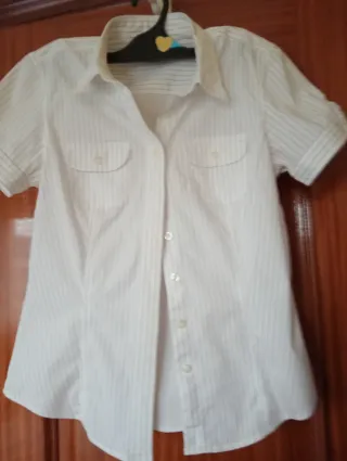 Camisa Marca ,Ralph Lauren blanca manga corta