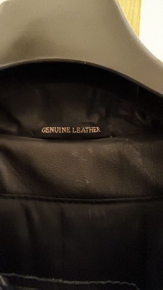 Giacca in pelle lunga uomo taglia 52