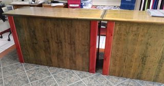 Mueble cajonera de tienda madera