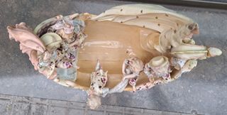 Figura porcelana niños con barca