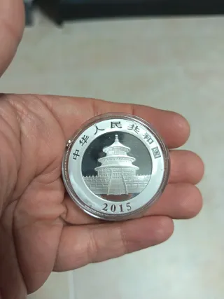 Onza Panda Plata China 2015