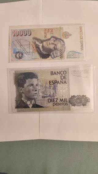 2 Billetes 10.000 Pesetas Banco de España