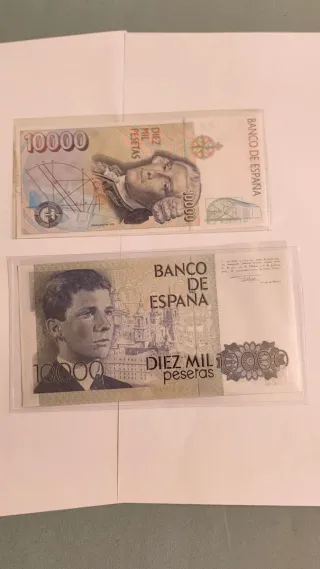 2 Billetes 10.000 Pesetas Banco de España