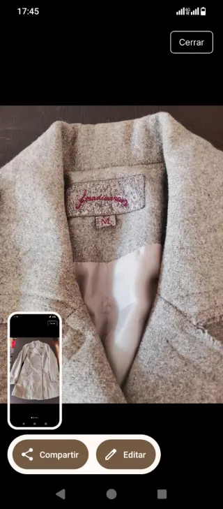 Chaquetón largo Stradivarius gris talla M