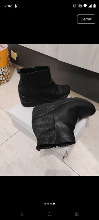 Botines piel Baerchi negros