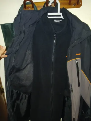 Chaqueta Neak Peak 3 en 1 Negra/Gris/Naranja