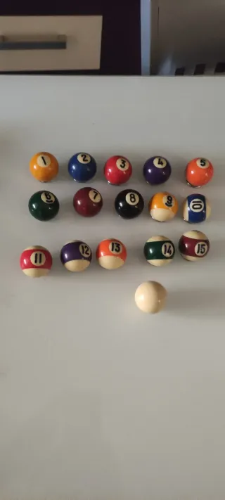 Bolas Mini Billar Americano (1-15)