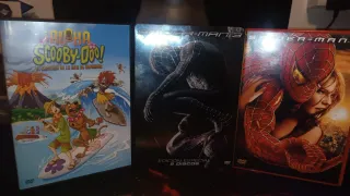 Lote 3 Películas DVD: Scooby-Doo y Spiderman