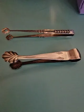 Pinza per zollette di zucchero in argento