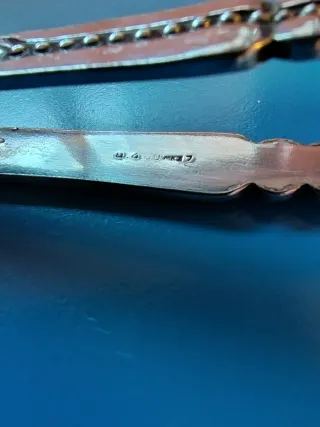 Pinza per zollette di zucchero in argento